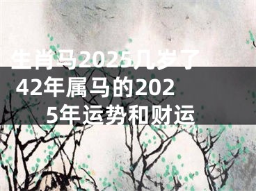 生肖马2025几岁了 42年属马的2025年运势和财运