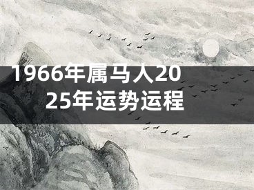 1966年属马人2025年运势运程
