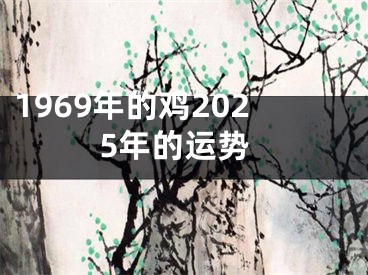 1969年的鸡2025年的运势