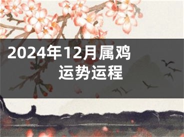 2024年12月属鸡运势运程