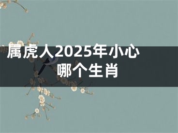 属虎人2025年小心哪个生肖
