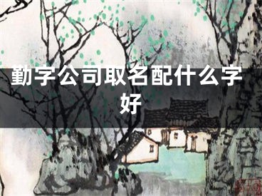 勤字公司取名配什么字好