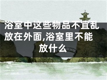 浴室中这些物品不宜乱放在外面,浴室里不能放什么