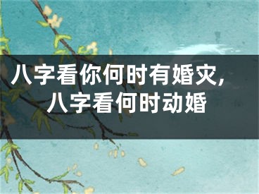八字看你何时有婚灾,八字看何时动婚