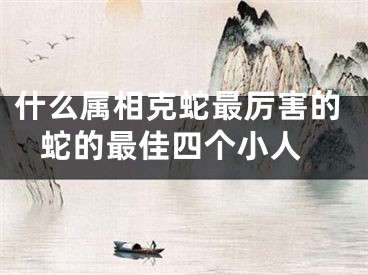 什么属相克蛇最厉害的 蛇的最佳四个小人