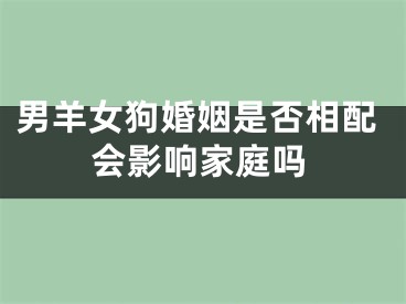 男羊女狗婚姻是否相配会影响家庭吗