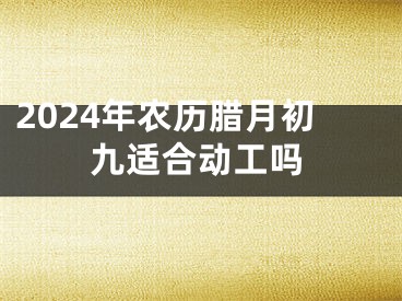 2024年农历腊月初九适合动工吗