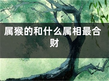 属猴的和什么属相最合财