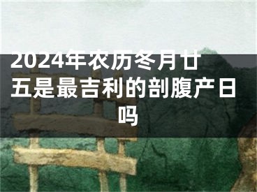 2024年农历冬月廿五是最吉利的剖腹产日吗