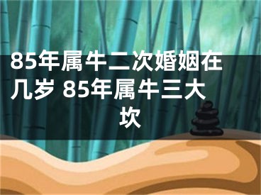 85年属牛二次婚姻在几岁 85年属牛三大坎