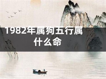 1982年属狗五行属什么命 