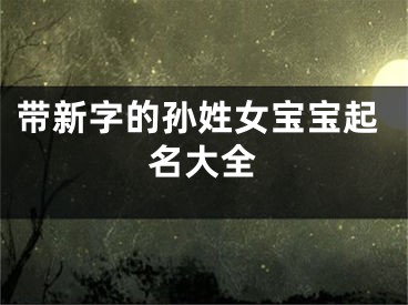 带新字的孙姓女宝宝起名大全