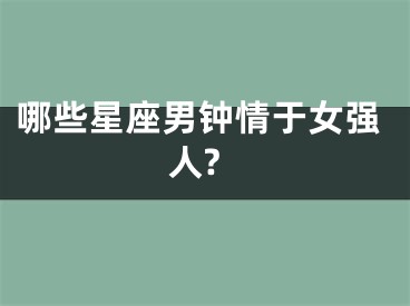 哪些星座男钟情于女强人?
