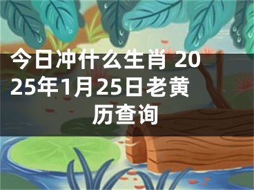 今日冲什么生肖 2025年1月25日老黄历查询