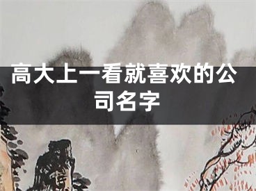 高大上一看就喜欢的公司名字