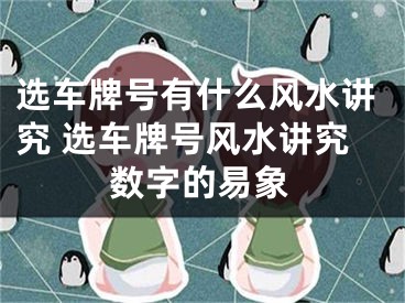 选车牌号有什么风水讲究 选车牌号风水讲究数字的易象