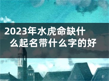 2023年水虎命缺什么起名带什么字的好