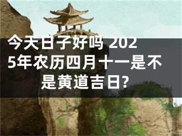 今天日子好吗 2025年农历四月十一是不是黄道吉日?