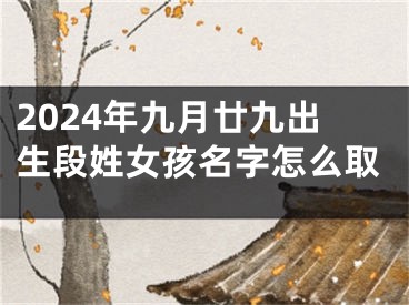 2024年九月廿九出生段姓女孩名字怎么取