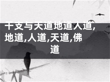 干支与天道地道人道,地道,人道,天道,佛道