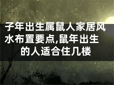 子年出生属鼠人家居风水布置要点,鼠年出生的人适合住几楼