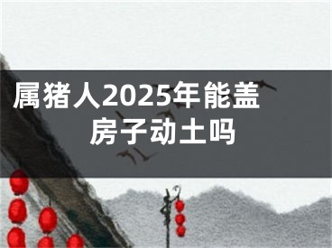 属猪人2025年能盖房子动土吗