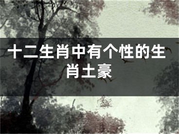 十二生肖中有个性的生肖土豪