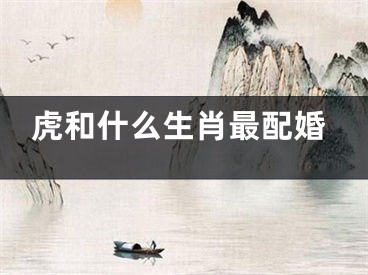 虎和什么生肖最配婚