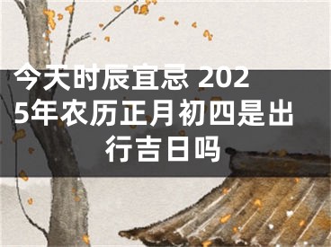 今天时辰宜忌 2025年农历正月初四是出行吉日吗