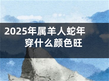 2025年属羊人蛇年穿什么颜色旺