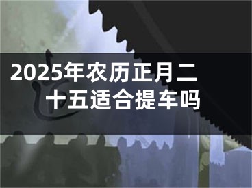 2025年农历正月二十五适合提车吗