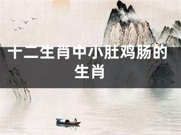 十二生肖中小肚鸡肠的生肖