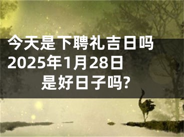 今天是下聘礼吉日吗 2025年1月28日是好日子吗?
