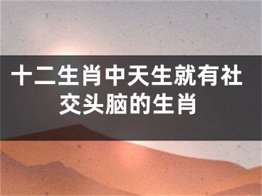 十二生肖中天生就有社交头脑的生肖