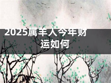 2025属羊人今年财运如何