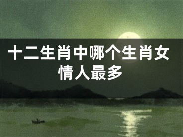 十二生肖中哪个生肖女情人最多