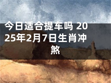 今日适合提车吗 2025年2月7日生肖冲煞