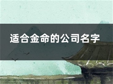 适合金命的公司名字