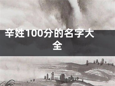 辛姓100分的名字大全