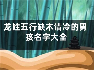 龙姓五行缺木清冷的男孩名字大全
