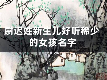 尉迟姓新生儿好听稀少的女孩名字