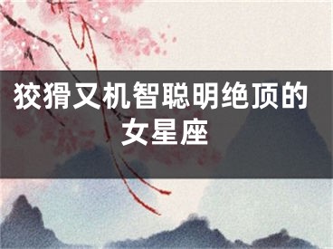 狡猾又机智聪明绝顶的女星座