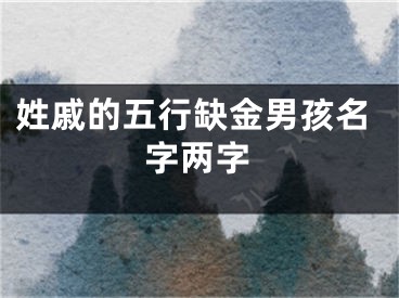 姓戚的五行缺金男孩名字两字