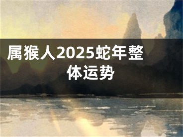 属猴人2025蛇年整体运势