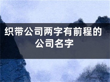 织带公司两字有前程的公司名字