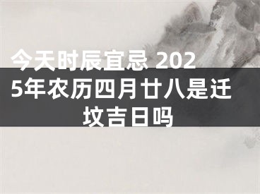 今天时辰宜忌 2025年农历四月廿八是迁坟吉日吗