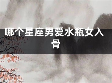 哪个星座男爱水瓶女入骨
