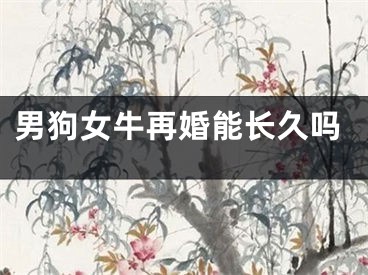 男狗女牛再婚能长久吗