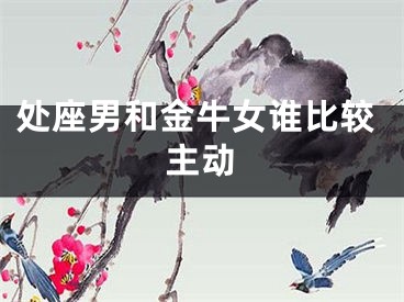 处座男和金牛女谁比较主动