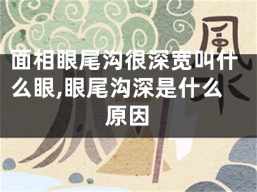 面相眼尾沟很深宽叫什么眼,眼尾沟深是什么原因